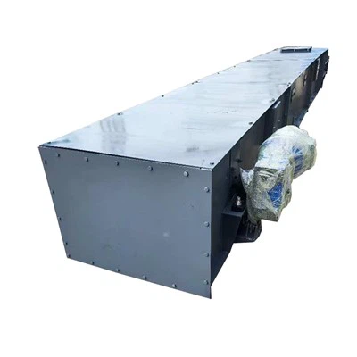 สายพานลำเลียงฝาครอบแนวนอนพร้อมสายพานกระโปรงยาง