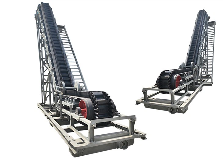 สายพานลำเลียงแก้มมุมสูงชันรับรองมาตรฐาน ISO 15 ตันต่อชั่วโมง